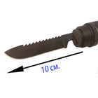 Багатофукціональна сокира EL-2381-5 мисливська, туристична, похідна з ножем, кресалом і свистуном. - зображення 5