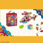Конструктор Пластиковые кубики 12 деталей Яркие для детей развивающий игровой набор