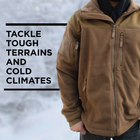 Куртка оливковая флисовая тактическая Rothco Spec Ops Tactical Fleece Jacket Olive Drab размер L - изображение 4