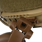 Активна гарнітура Earmor M32X Mark 3 DualCom MilPro з кріпленням на рейки шолому Coyote Brown Підшоломні З адаптерами 22 2000000134710 - зображення 10