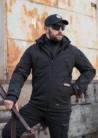 Куртка тактична Хантер Софтшелл чорна на сітці No Brand 46 ( 542 ) - зображення 8