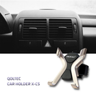 Uchwyt samochodowy Qoltec X-CS na kratkę wentylacyjną do smartfona 4.0 – 7.0" Czarno-szampański (5901878512150) - obraz 5