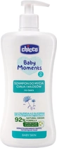 Szampon dla dzieci do ciała i włosów Chicco Baby Moments 500 ml (8058664138425) - obraz 1