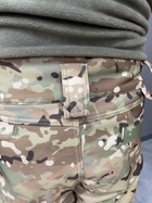 Штани зимові тактичні софтшел флісові Single Sword, розмір XXL, Мультикам, утеплені штани для військових - зображення 8