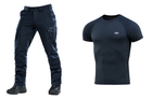 M-tac комплект футболка тренеровочная штаны тактические с вставными наколеннниками XL - изображение 1