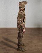 Женская военная тактическая форма SoftShell трехслойная осень/зима куртка и брюки р. M Мультикам - изображение 3
