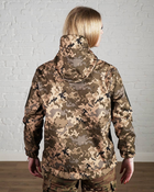 Женская военная тактическая куртка SoftShell трехслойная осень/зима р. S Пиксель - изображение 4
