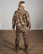 Женская военная тактическая форма SoftShell трехслойная осень/зима куртка и брюки р. S Мультикам - изображение 4