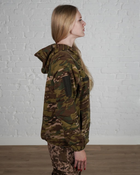 Женская военная тактическая флисовая кофта с капюшоном р. L Мультикам - изображение 3
