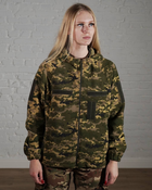 Женская военная тактическая флисовая кофта с капюшоном р. L Пиксель - изображение 1