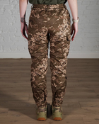 Жіночі військові штани тактичні SoftShell тришарові осінь/зима р. S Піксель - зображення 4