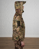 Женская военная тактическая куртка SoftShell трехслойная осень/зима р. M Мультикам - изображение 3
