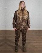 Жіноча військова тактична форма SoftShell тришарова осінь/зима куртка і штани р. M Піксель - зображення 5