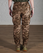 Женские военные штаны тактические SoftShell трехслойные осень/зима р. L Пиксель - изображение 4