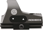 Коліматор SIG Sauer ROMEO 3 REFLEX SIGHT, 1x25MM, 3 MOA RED DOT, M1913 RISER - зображення 6