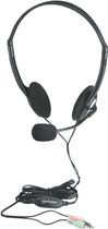 Słuchawki Manhattan Stereo Headset Czarny (0766623164429) - obraz 1
