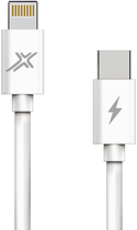 Kabel Grand-X Type-C - Lightning Fast Charge for iPhone 20W Biały (5902768707151) - obraz 1