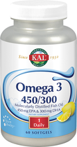Дієтична добавка KAL Omega 3 450-300 60 перлин (0021245846406) - зображення 1