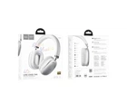Бездротові навушники Hoco W35 Bluetooth V5.3 діапазон, Гц 20 - 20000 / 40 годин / 200ч в режимі очікування,кабель USB-Type C / AUX Срібний