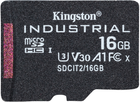 Karta pamięci Kingston microSDHC 16GB Industrial Class 10 UHS-I V30 A1 (SDCIT2/16GBSP) - obraz 1