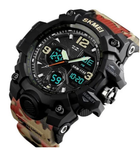 Наручные мужские часы Skmei 1155BAG с подсветкой 5 АТМ Red Camo (7_01093)