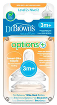 Smoczki do butelek Dr. Brown's Wide-Neck Teat Options Level 2 2 szt (72239317594)