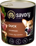Вологий корм Savory для дорослих собак з качкою