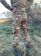 Військові тактичні штани з еластичними вставками штани Ріп-Стоп з знімними захисними наколінниками L(50) Мультикам - зображення 3