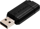 Флеш пам'ять USB Verbatim PinStripe USB 32GB Black (0023942490647) - зображення 2