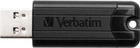Флеш пам'ять USB Verbatim PinStripe USB 3.0 64GB Black (0023492493181) - зображення 2