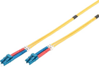 Оптоволоконний кабель Digitus duplex LC to LC S/M OS2 09/125 µ 1 m (4016032248910) - зображення 1