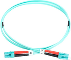 Оптоволоконний кабель Digitus duplex LC to LC M/M OM3 50/125 µ 1 m (4016032248859) - зображення 1