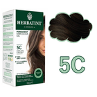 Żel-farba do włosów z utleniaczem Herbatint 5C Light Ash Chestnut 150 ml (8016744805292) - obraz 1