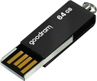 Флеш пам'ять USB Goodram Cube 64GB Black (UCU2-0640K0R11) - зображення 4