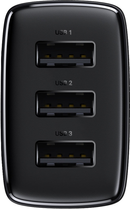 Ładowarka sieciowa Baseus Compact Charger 3U 17W EU Czarny (CCXJ020101) - obraz 3