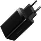 Мережевий зарядний пристрій Baseus GaN3 Pro Fast Charger 2C + U Cable 65W Type-C to Type-C 100W 20V/5A 1 м Black (CCGP050101) - зображення 3