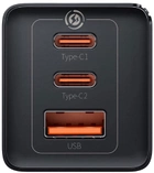 Ładowarka sieciowa Baseus GaN5 Pro 65W 2 x Type-C + USB + Cable Type-C to Type-C 100W Czarny (CCGP120201) - obraz 5