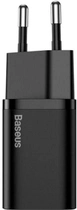 Мережевий зарядний пристрій Baseus Super Si Quick Charger 1C 30W EU Black (CCSUP-J01) - зображення 2