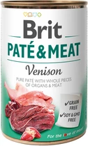 Влажный корм для собак Brit Paté & Meat со вкусом оленины и курицы
