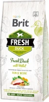 Сухой корм Brit Fresh Active Run & Work для активных взрослых собак с уткой и пшеном