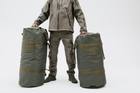 Сумка-баул військовий 85л, військовий рюкзак вологозахисний олива - изображение 3