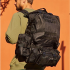 Тактический рюкзак с 3-мя подсумками Oxford 600D MOLLE водонепроницаемый 55х40х25 см 55л - изображение 5