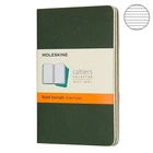 3 блокнот Moleskine Cahier маленьких зелених CH011K15