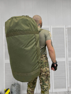 Тактический армейский рюкзак сумка баул водонепроницаемый , 100 литров, Олива - изображение 3