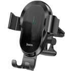 Автотримач для телефону HOCO CA105 на дефлектор (на затиску) 15W з бездротовою зарядкою Чорний