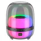 Колонка Bluetooth HOCO BS58 Crystal Colorful Luminous Портативна акустика зі світломузикою Прозорий-Чорний