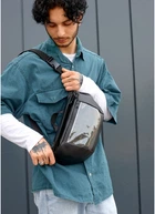 Сумка бананка поясная мужская Sambag 38х21 см (sum0022766)