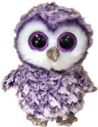 Zabawka miękka TY Beanie Boo's "Moonlight" Fioletowa sowa 25 cm (008421364619) - obraz 1