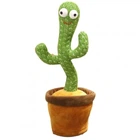 Танцующий и поющий кактус с подсветкой Dancing Cactus