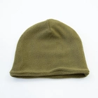 Зимова флісова шапка, тепла однотонна тактична армійська шапка OSPORT (ty-0042) Хакі - зображення 1